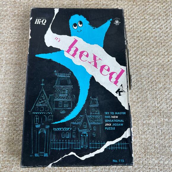 Vintage 1970s Hi-Q Hexed Puzzle No.115 Haunted House Halloween Game - Picture 4 of 6